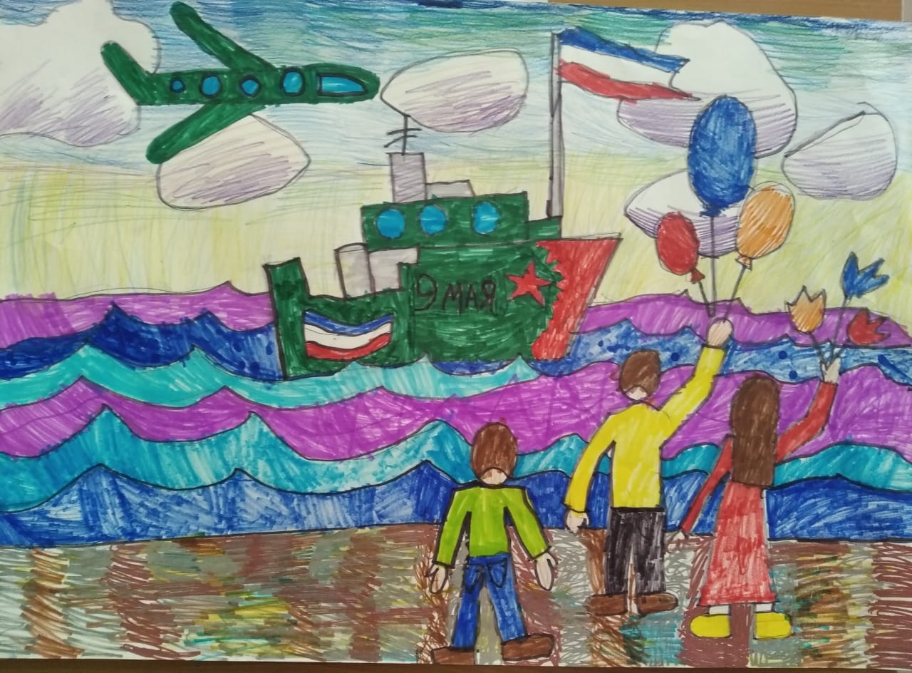 Рисунки самых маленьких художников нашей школы, автор Кулаков Савва